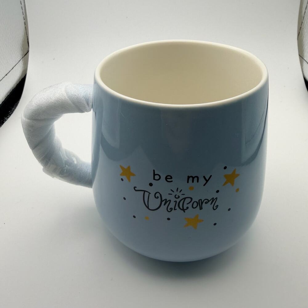 Unicorn Mug Baby Blue Ceramic NEW